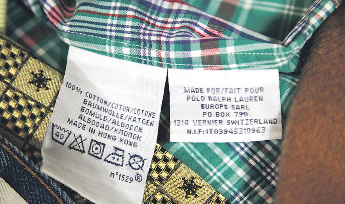 „Made for…”. See kiri annab teada, et särk on tehtud Polo Ralph Lauren Europe’i tarbeks. Kus ja kes on teinud, ei ole enam oluline.