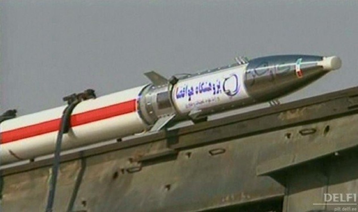 Iraani rakett mullu veebruaris. Foto AFP