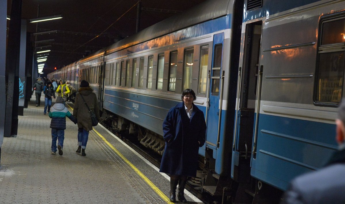 Aastalõpu Moskva rongi saabumine
