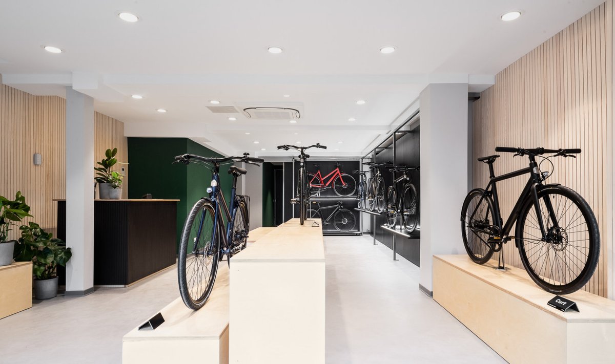 Selline näeb välja Ampler Bikes’I Kölnis asuv showroom.