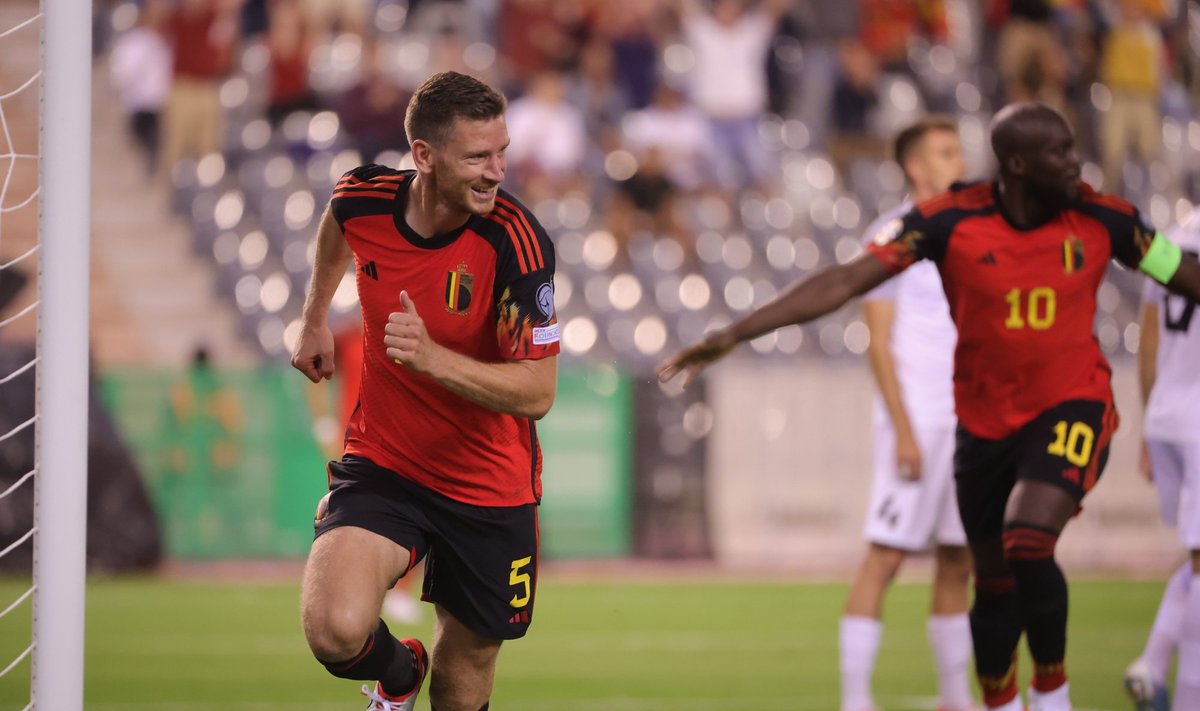 Jan Vertonghen viis juba neljandal minutil Belgia juhtima.