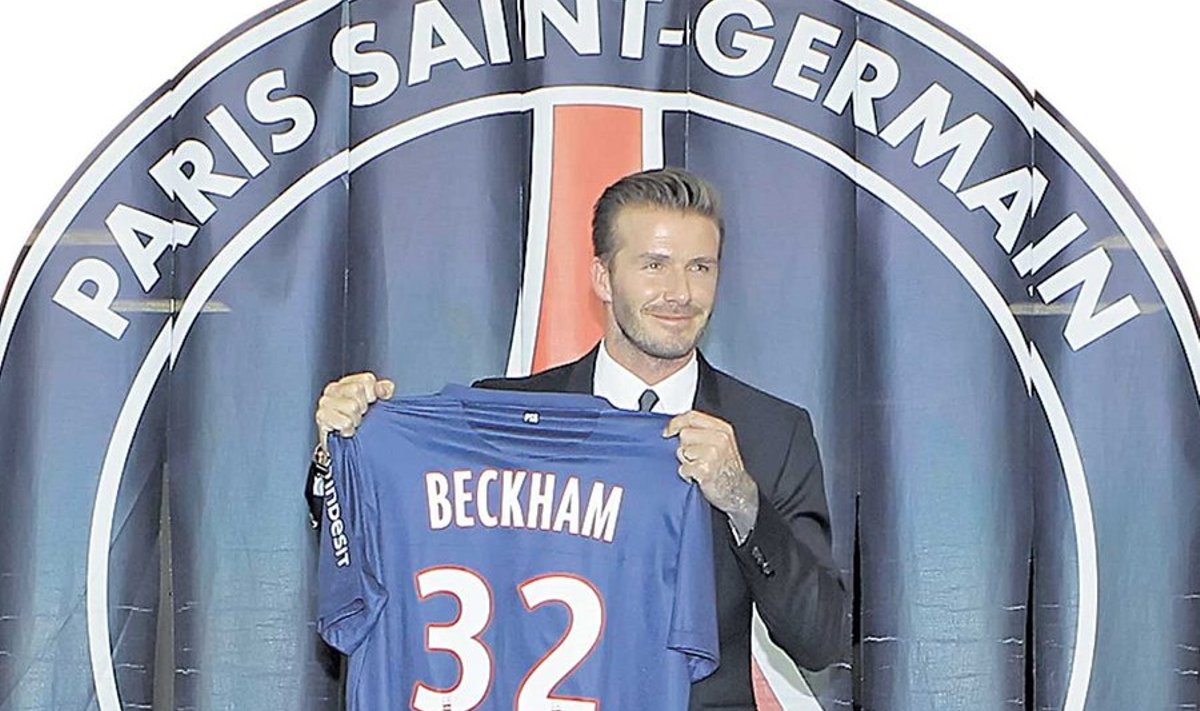 David Beckham sõlmis PSG-ga viie kuu pikkuse lepingu. (Foto: 2PSG, Reuters / Scanpix)