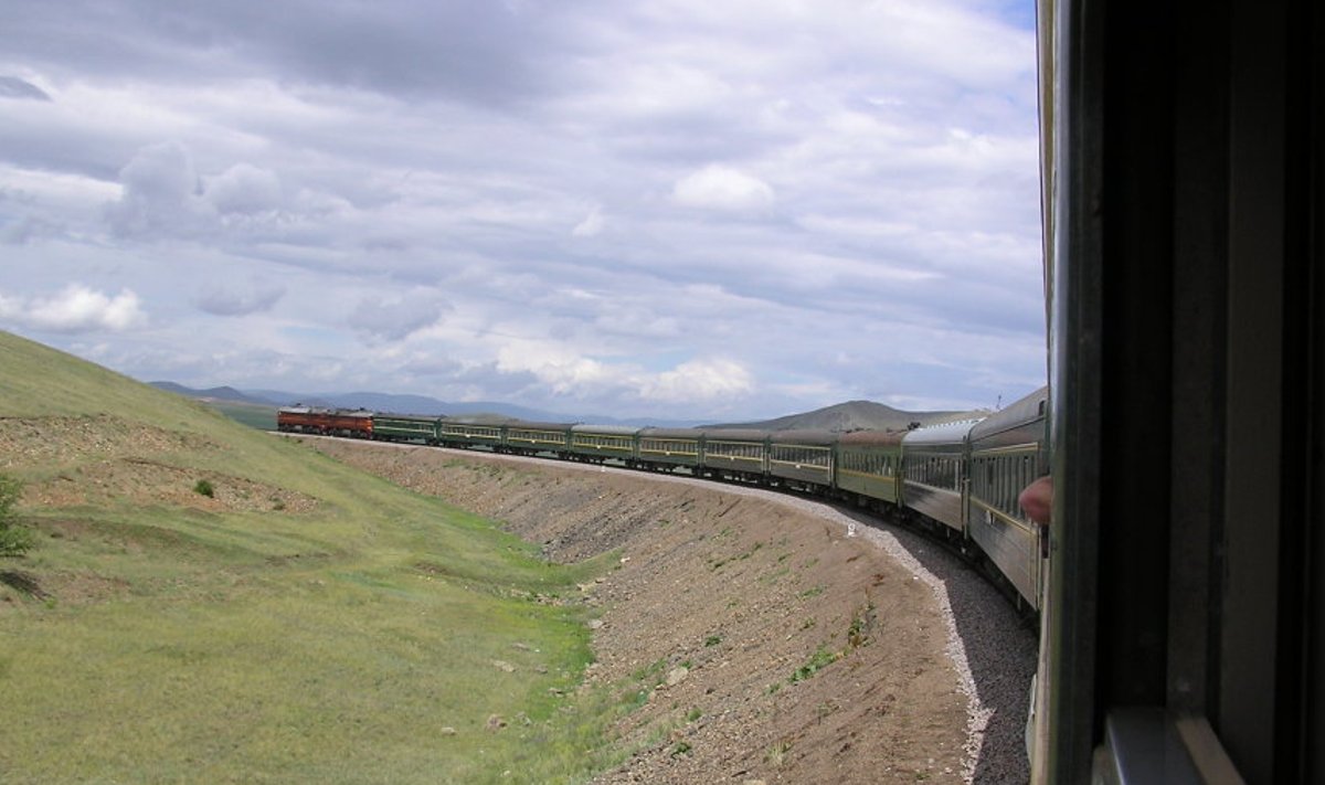 Trans-Mongoolia raudtee.