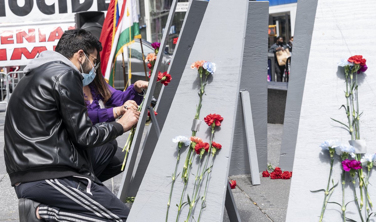 Armeenia genotsiidi ohvrite mälestamine tänavu New Yorgis. 