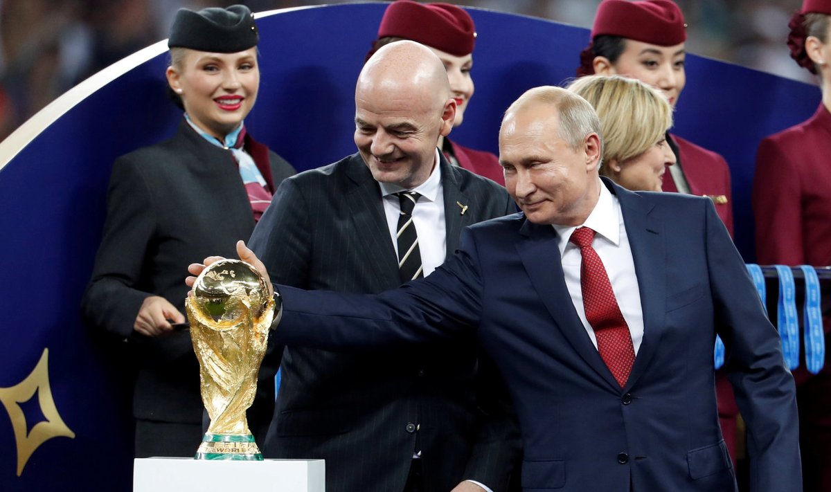 FIFA president Gianni Infantino ja Venemaa president Vladimir Putin 2018. aasta Venemaa MM-il