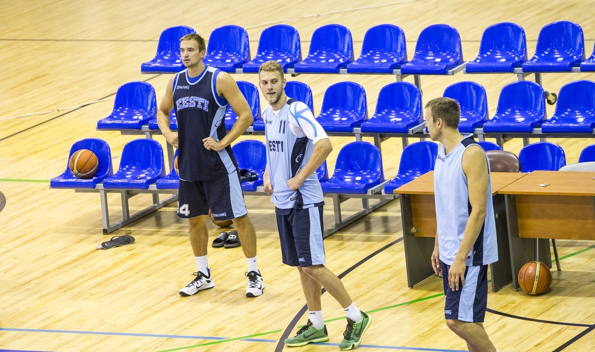 Korvpallikoondis Moskvas teine päev