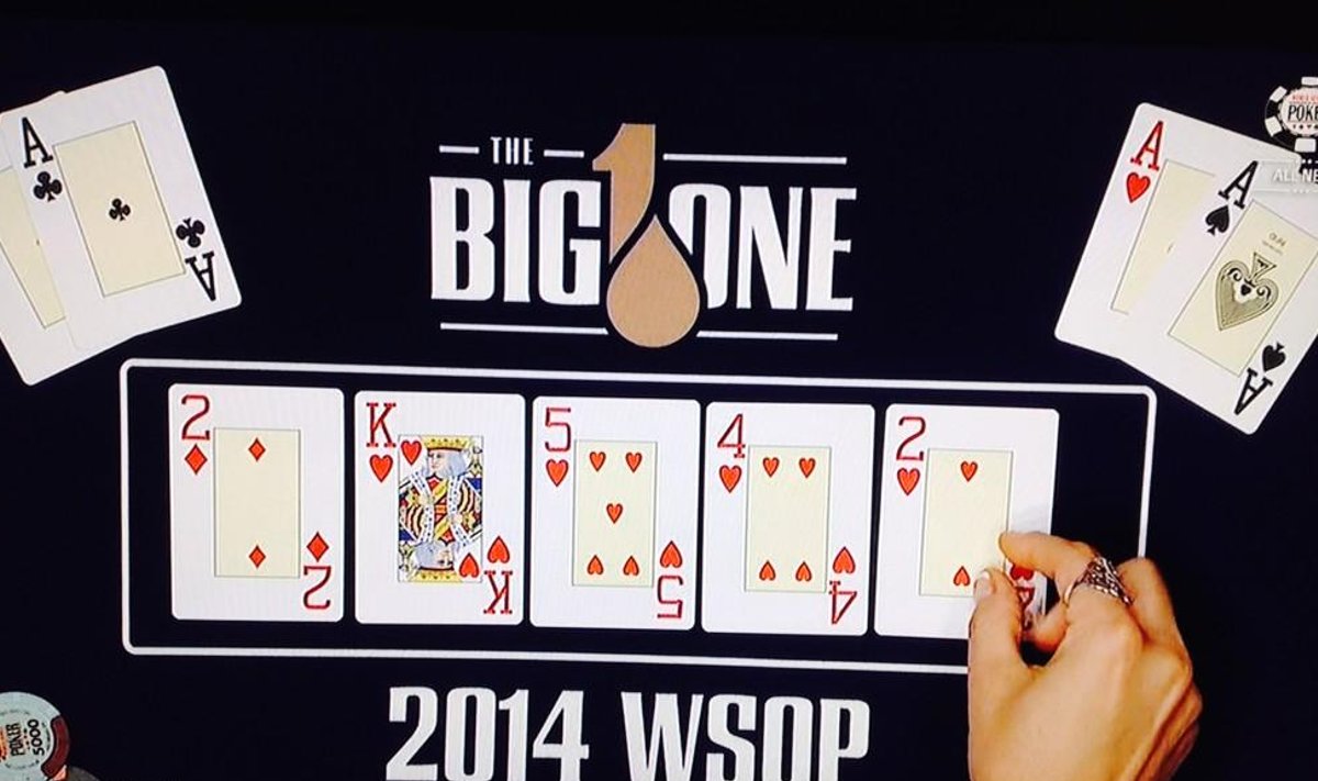 Pokkeriturniiril WSOP Big One mängitud müstiline jaotus