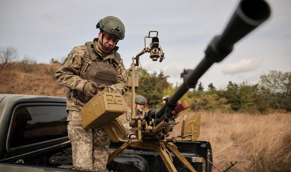 Ukraina sõdurite väljaõpe Kiievis. Foto tehtud 5. oktoobril 2023.
