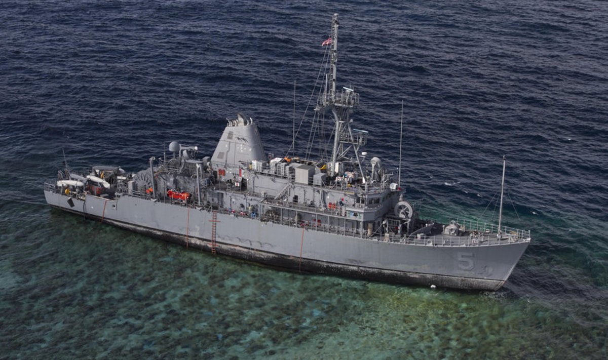 USS Guardian korallrifi otsas