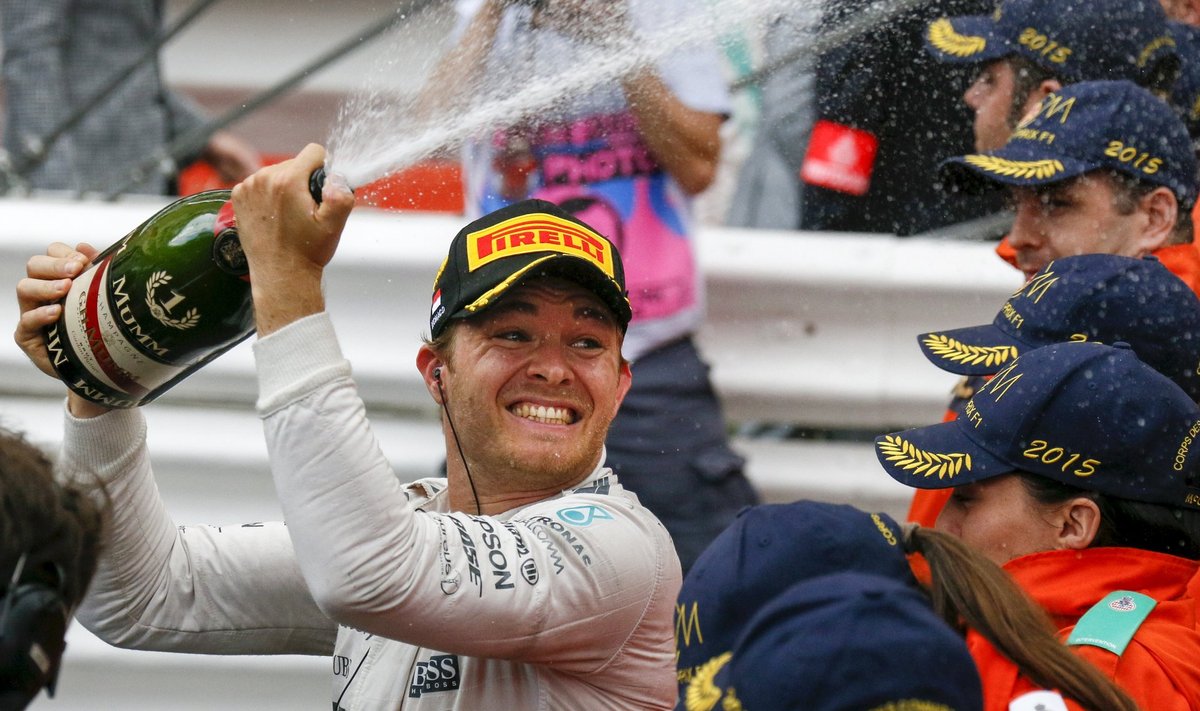 Nico Rosberg võitis Monacos juba kolmandat aastat järjest.