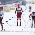 Draama Oberstdorfi MM-il: Bolšunov lõhkus lõpusirgel suusakepi, esimesena üle finišijoone tulnud Kläbo diskvalifitseeriti