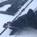 FOTOD: USA-s põrkas naftarong kokku teise rongiga, puhkes tulekahju