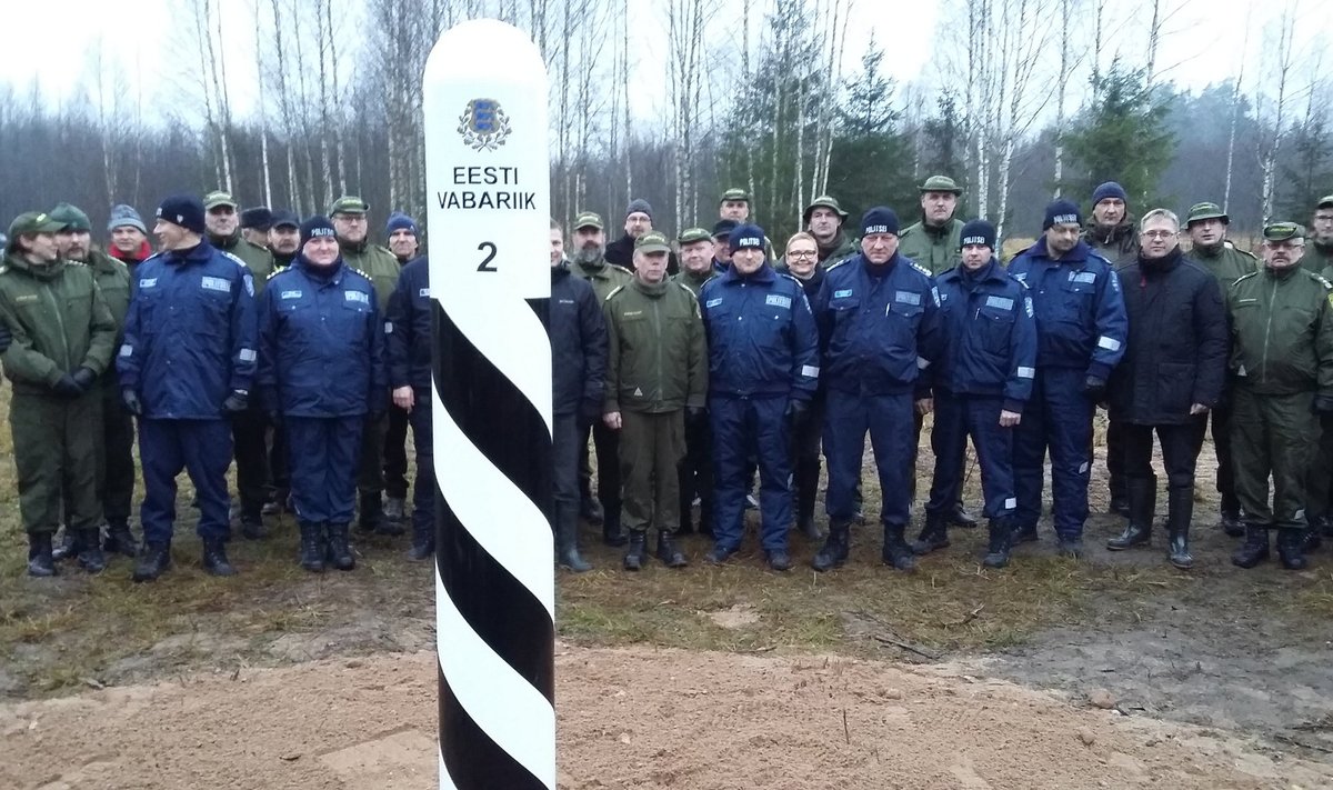 Eesti-Vene kontrolljoonele paigaldati esimene piiripost