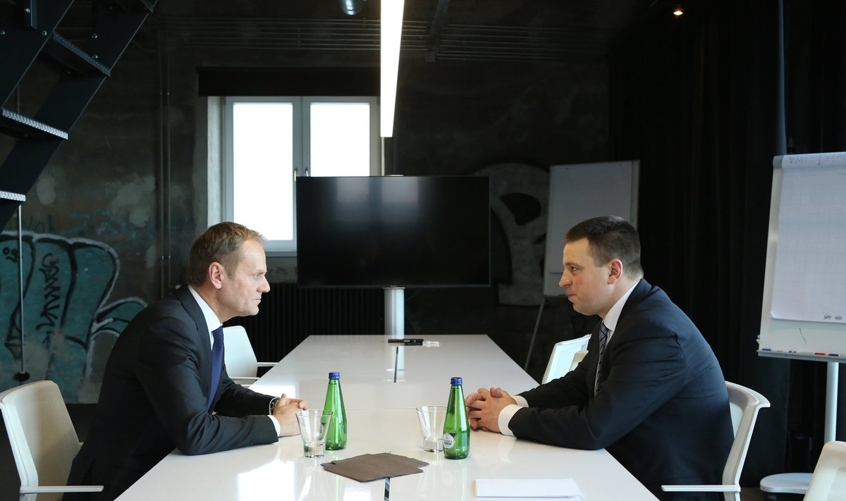 Jüri Ratas (paremal) ja Donald Tusk peavad leidma tee, kuidas EL-i riigid jõuaksid tulemuslikuma koostööni.