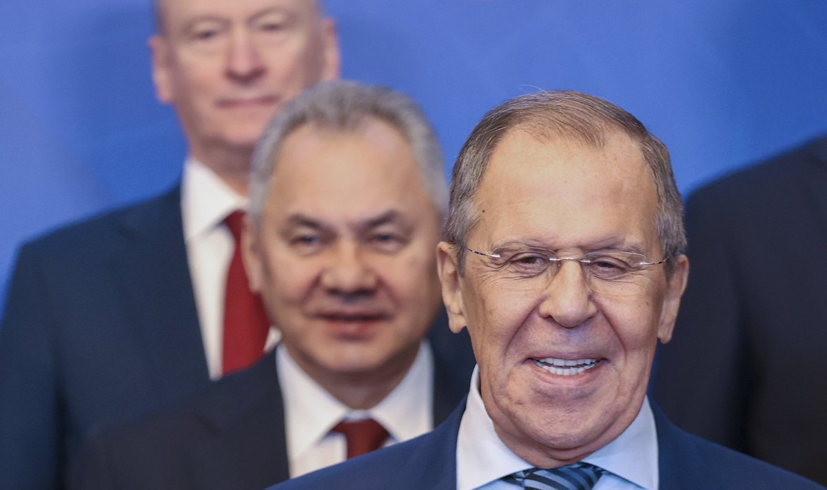 Sergei Lavrov, Sergei Šoigu ja Nikolai Patrušev