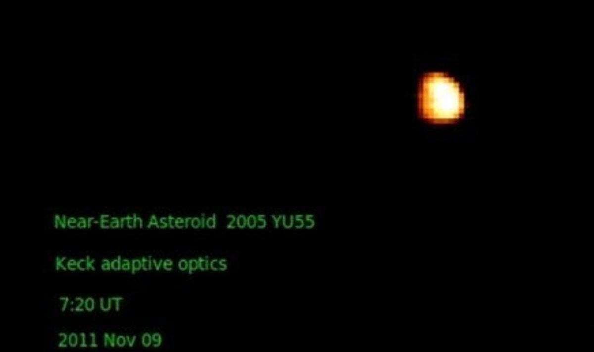 Infrapunapilt asteroidist YU55
