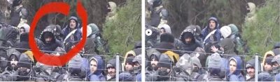 Võrdlus: vasakul on Poolametsa jagatud postituse foto, paremal kaader Poola kaitseministeeriumi 2021. aasta videost.
