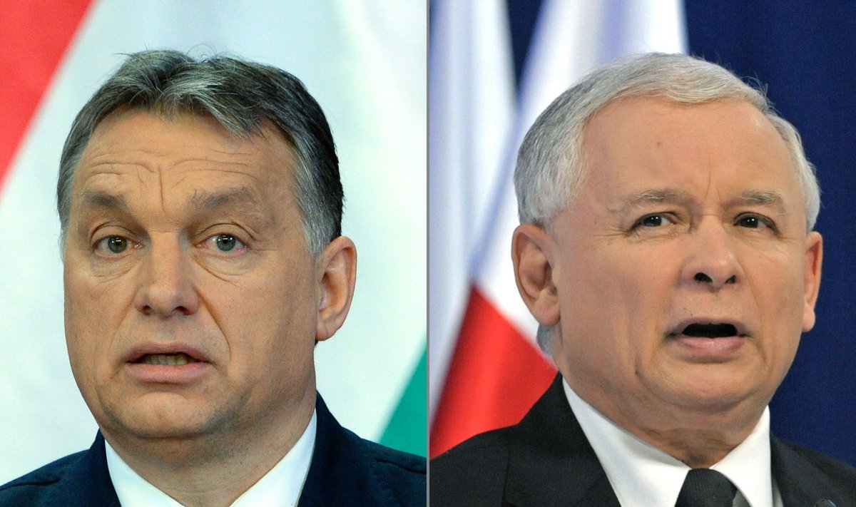 Poola ja Ungari valitsevate erakondade esimehed, peaminister Viktor Orbán ja asepeaminister Jarosław Kaczyński