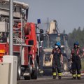 ФОТО | Пожар на Суур-Сыямяэ: что происходит сейчас в сгоревшем здании Pakendikeskus 