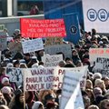 ВИДЕО DELFI: На митинге учителей были не только эстонцы, русская речь звучала вовсю