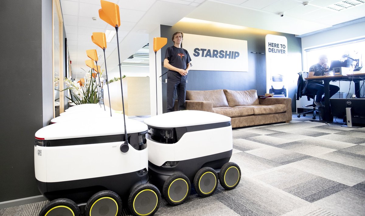 Starship Technologies toodab väikeseid robotliikureid. Mullu oli ettevõtte käive 20,8 miljonit eurot.