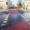 ФОТО | "Кровавые" улицы: красные велодорожки в Таллинне стерлись: за чей счет будут перекрашивать?
