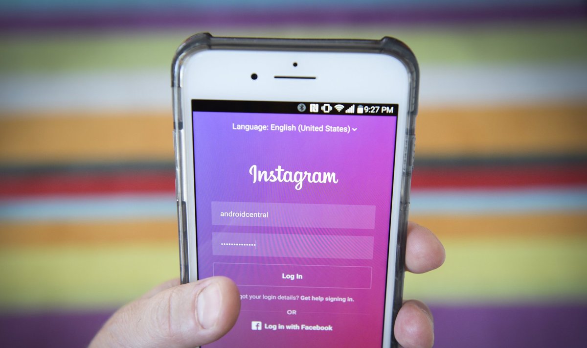 Instagram photo sharing application on an iPhone