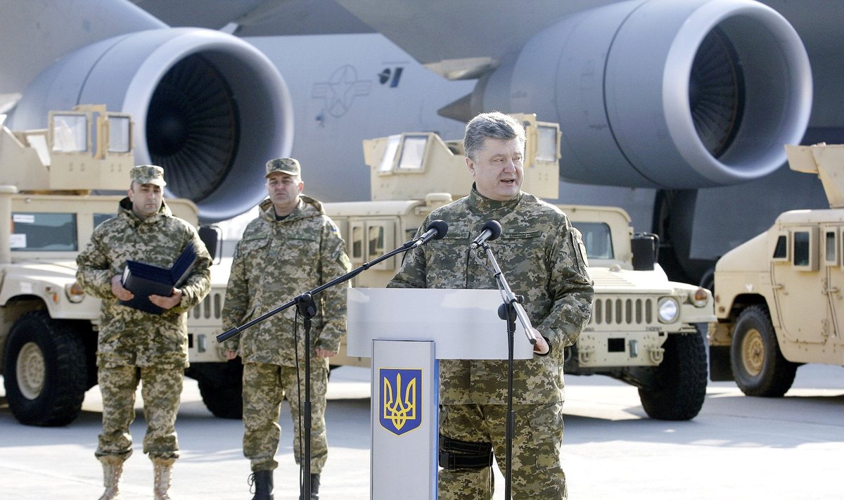 Ukraine American military aid has begun