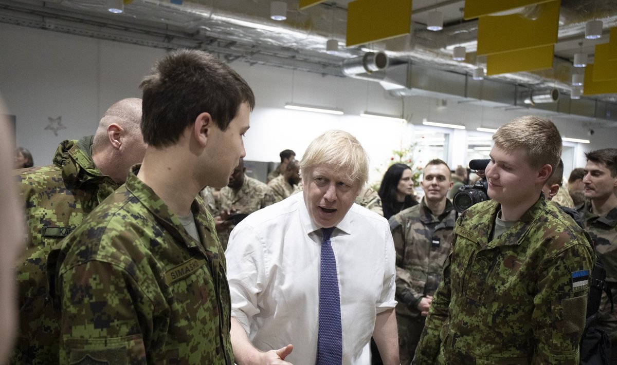 Briti peaminister Boris Johnson käis Tapa väeosa külastamas 2019. aasta lõpus. 