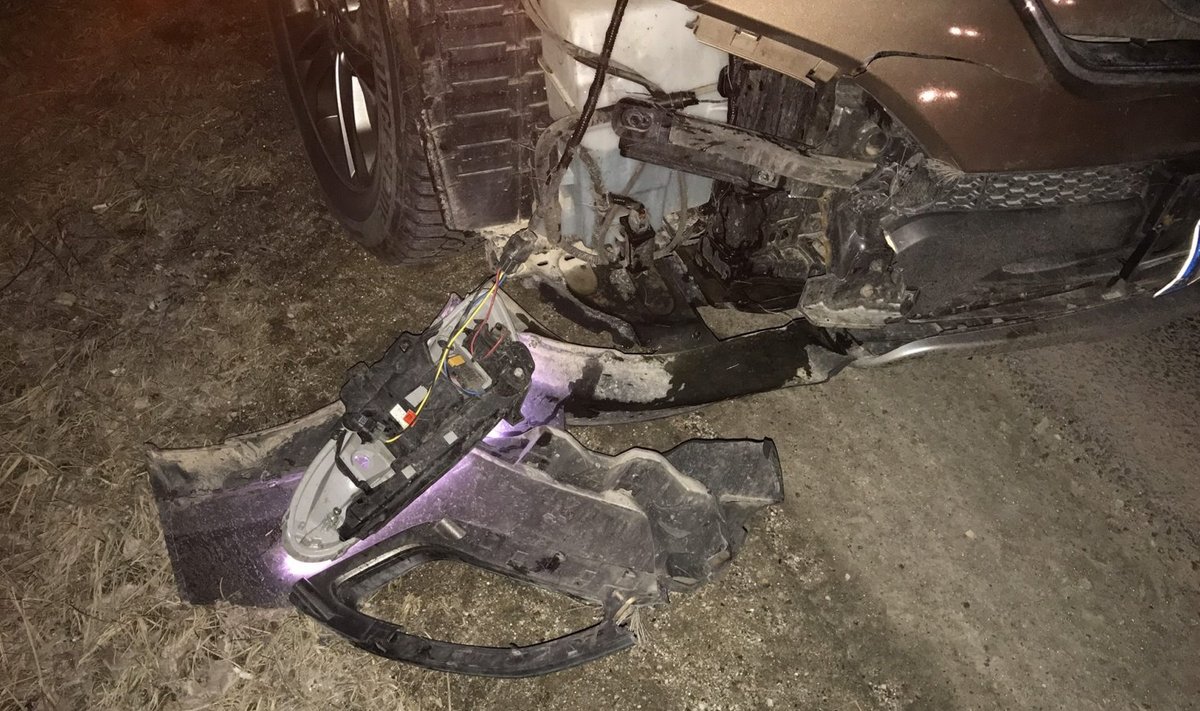 Helir-Valdor Seederi auto pärast õnnetust