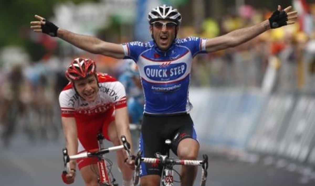 Giro d`Italia 2010, esiplaanil 5. etapi võitja Jerome Pineau, jalgratas