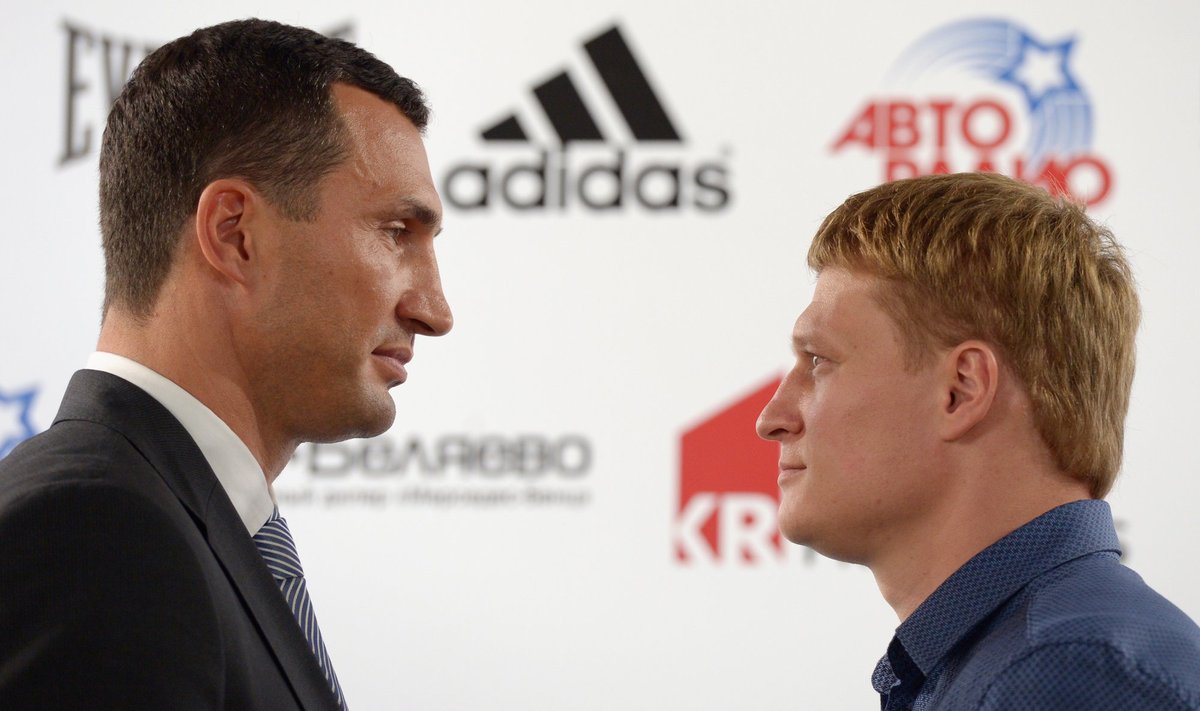 Boxing. News conference by Vitali Klitschko and Alexander Povetkin