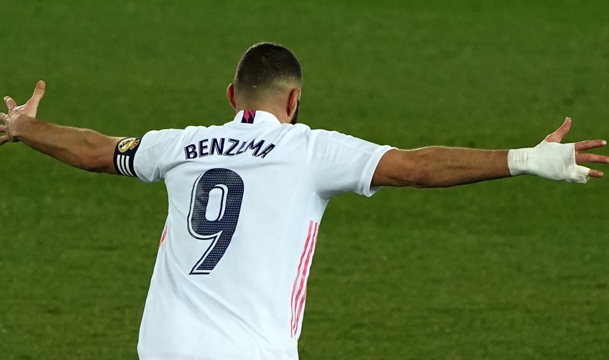 Karim Benzema lõi kaks väravat.