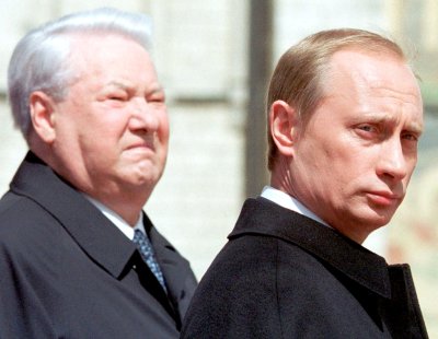 Boriss Jeltsin ja Vladimir Putin 2000. aastal Moskvas.