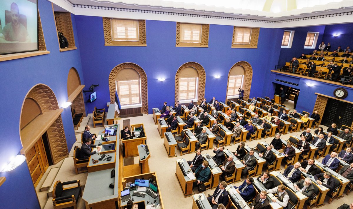 Riigikogu istungitesaal, saal, sisevaade