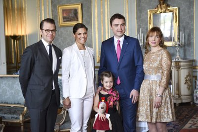 Peaministripaar kohtumas Rootsi kroonprintsess Victoria ja tema abikaasa Danieliga. 