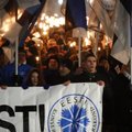 ФОТО: "Eesti eest!" В факельном шествии EKRE в центре Таллинна приняли участие тысячи человек