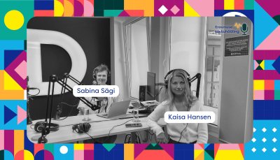 Saatejuht Sabina Sägi ja erasmuslane Kaisa Hansen