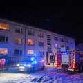 ФОТО И ВИДЕО | При пожаре в социальном доме погиб человек