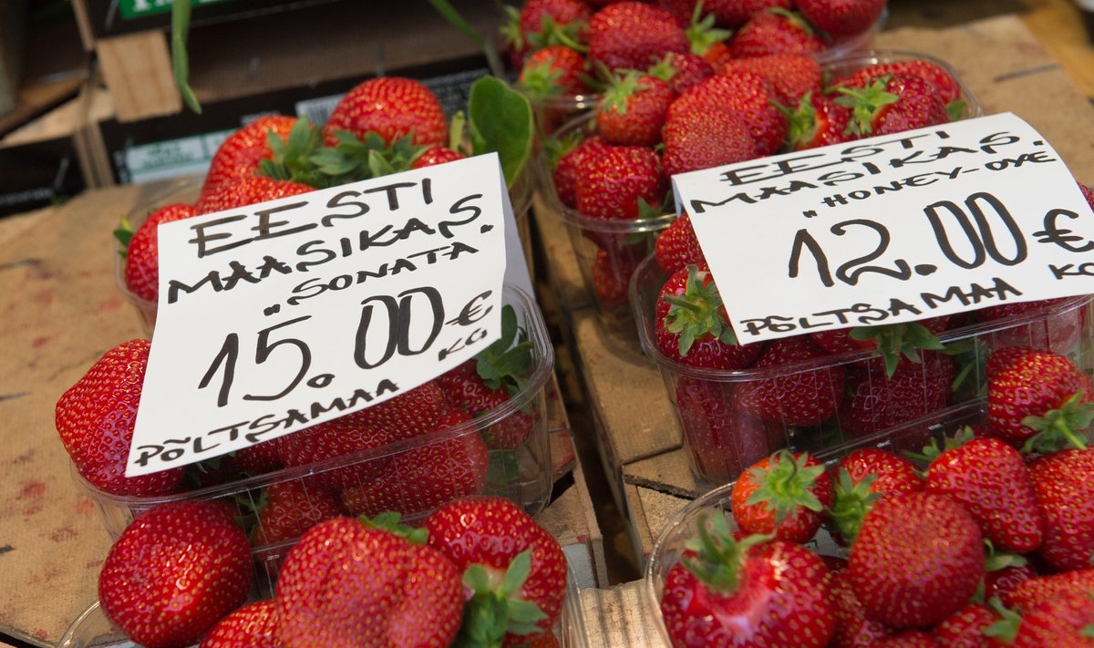 Eesti maasika eest tuleb maksta krõbedat hinda.