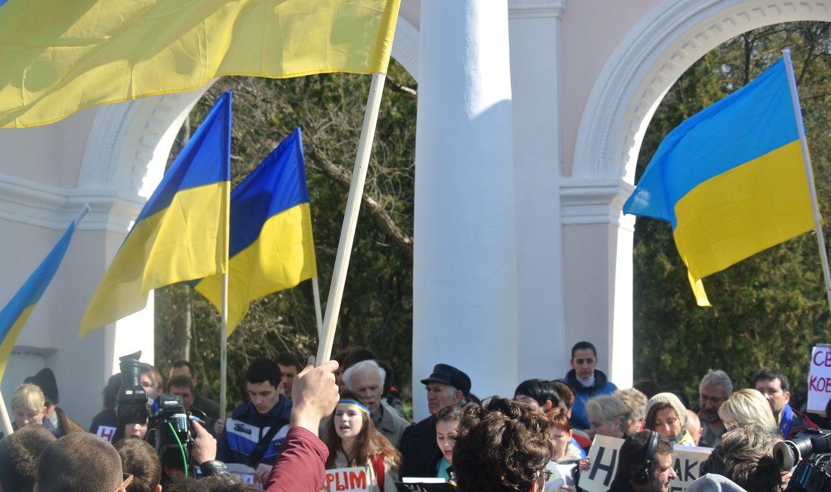 Ukrainameelne meeleavaldus Krimmis