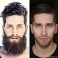 FOTOD: Kas pildil on sama inimene? Mehed muutuvad pärast habemeajamist tundmatuseni