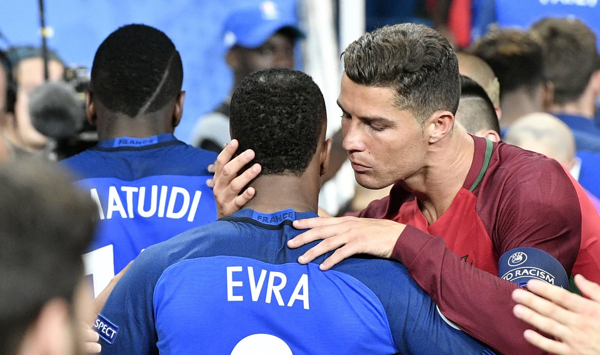 Evra ja Ronaldo enne Prantsusmaa ja Portugali kohtumist
