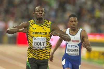 Usain Bolti triumf.