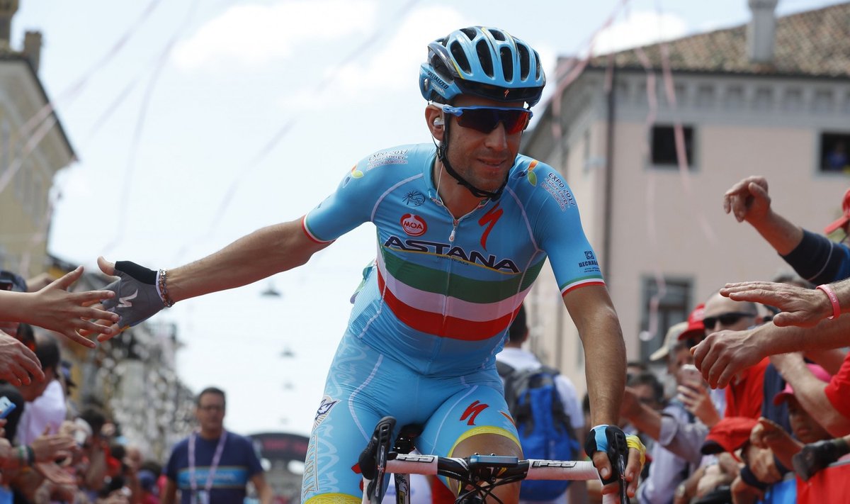 Tänavune Giro d`Italia võitja Vincenzo Nibali