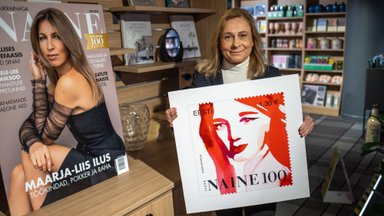 FOTOD | Ajakiri Eesti Naine esitles juubelinumbrit ja tähistas 100. aasta täitumist erilise postmargiga 