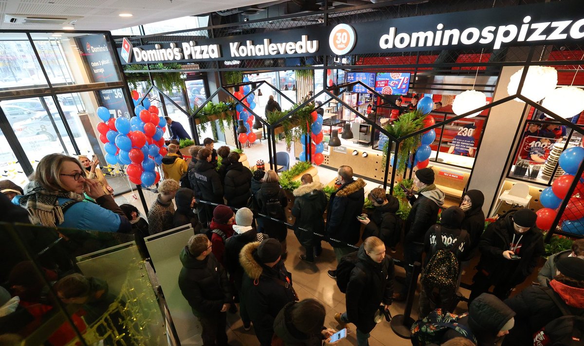 Domino’s Pizza avamine Tallinnas. Restoranikett tegeleb suhtluskanalite optimeerimisega, et suurenenud nõudlusega paremini toime tulla.