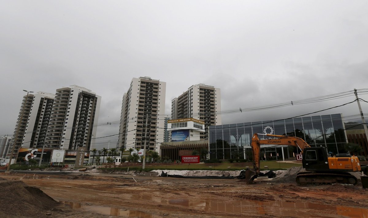 Rio olümpia sportlasküla ehitus on täies hoos
