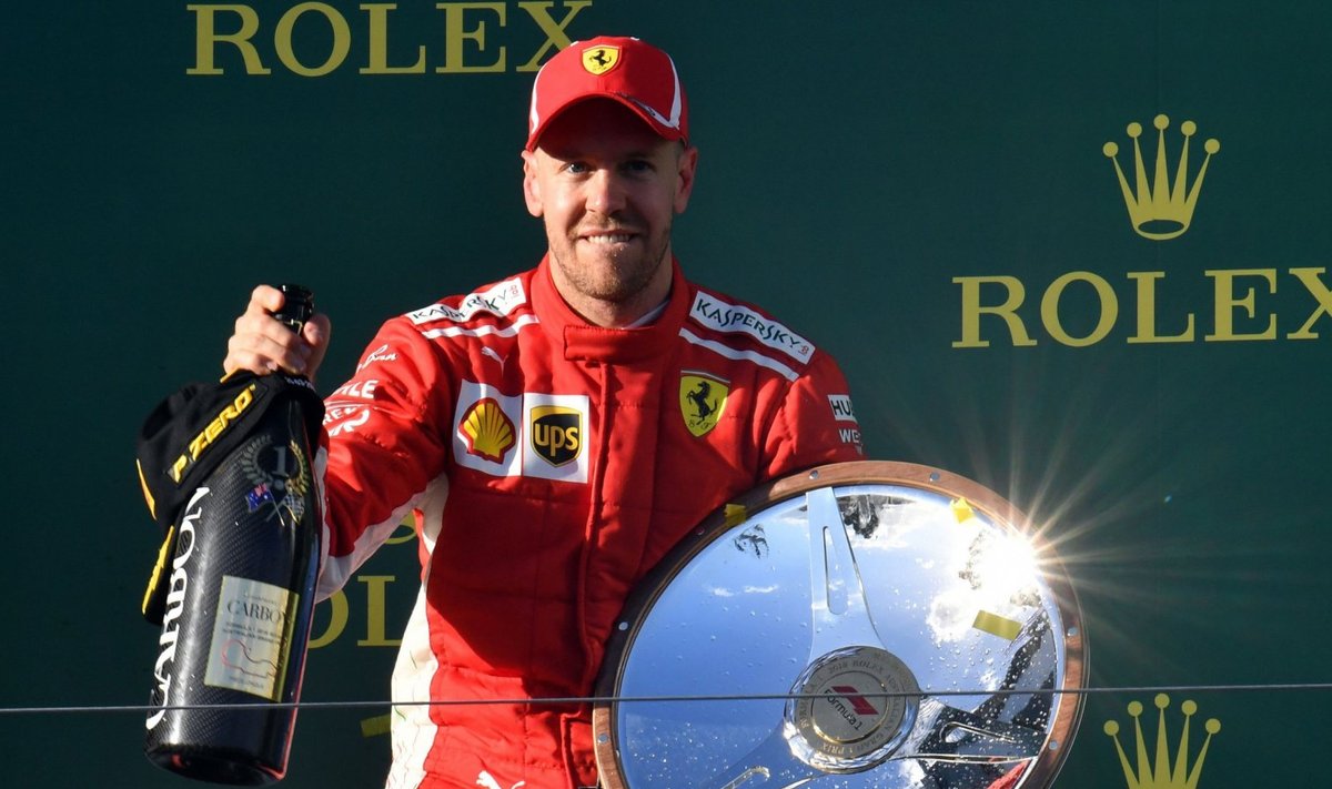Austraalia GP võitnud Sebastian Vettel