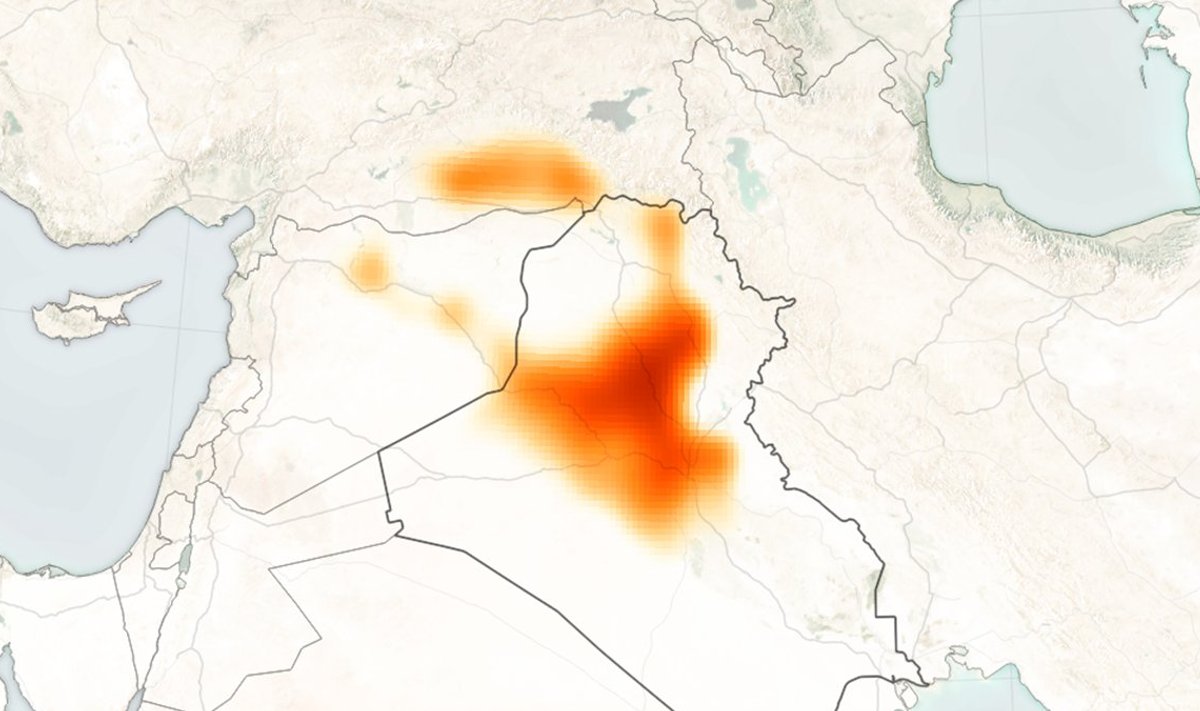 Mürgine pilv Iraagi kohal. 